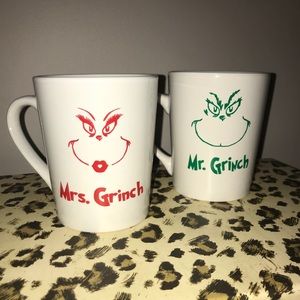 COPY - Mr. & Mrs. Grinch Coffee Mug set.